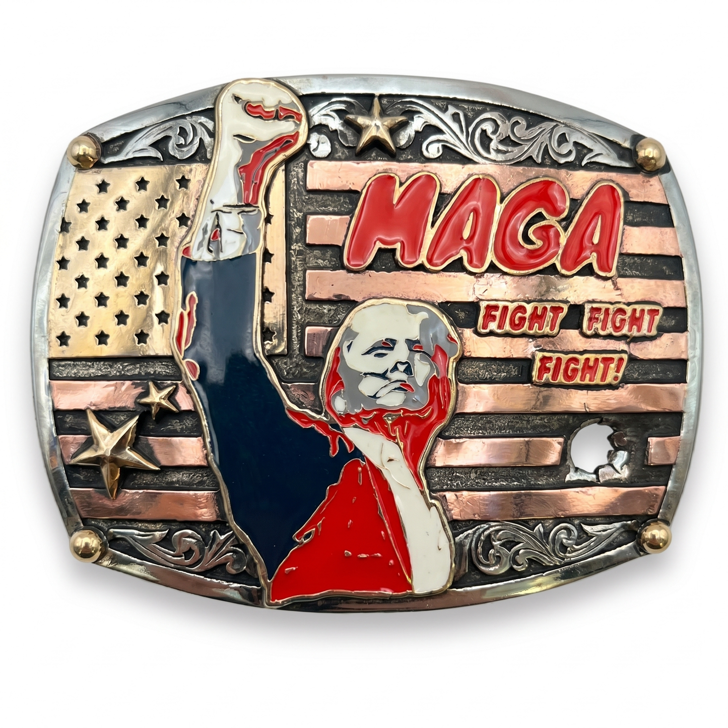 MAGA belt buckle