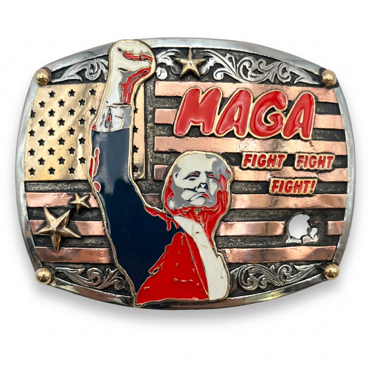 MAGA belt buckle