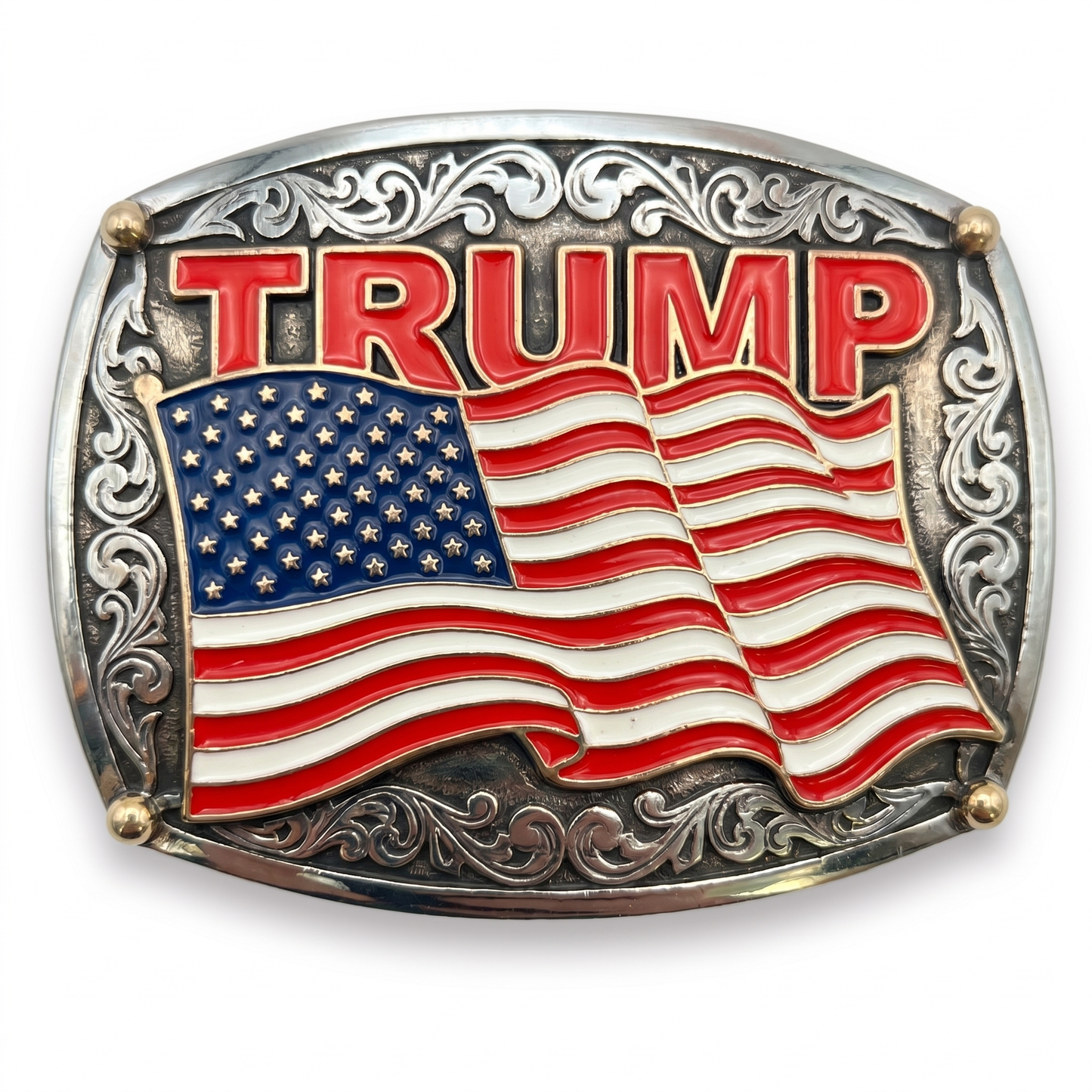 American Flag Belt Buckle